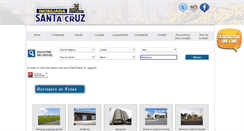 Desktop Screenshot of imobiliariasantacruz.com.br