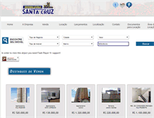 Tablet Screenshot of imobiliariasantacruz.com.br